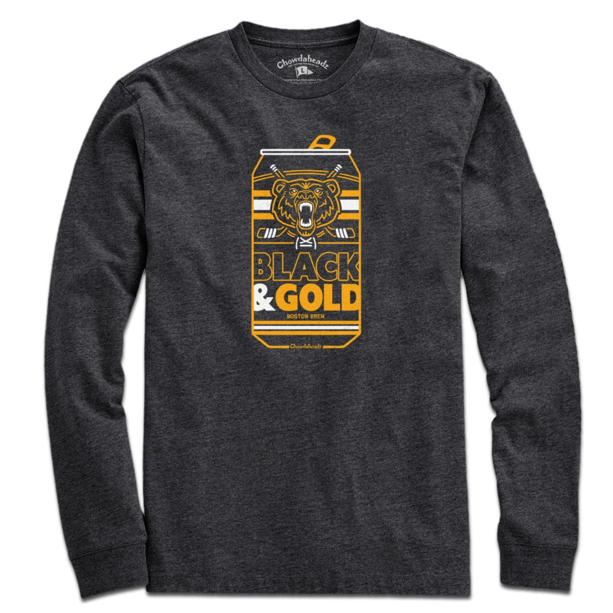 Black & Gold Boston Brew Can T-Shirt