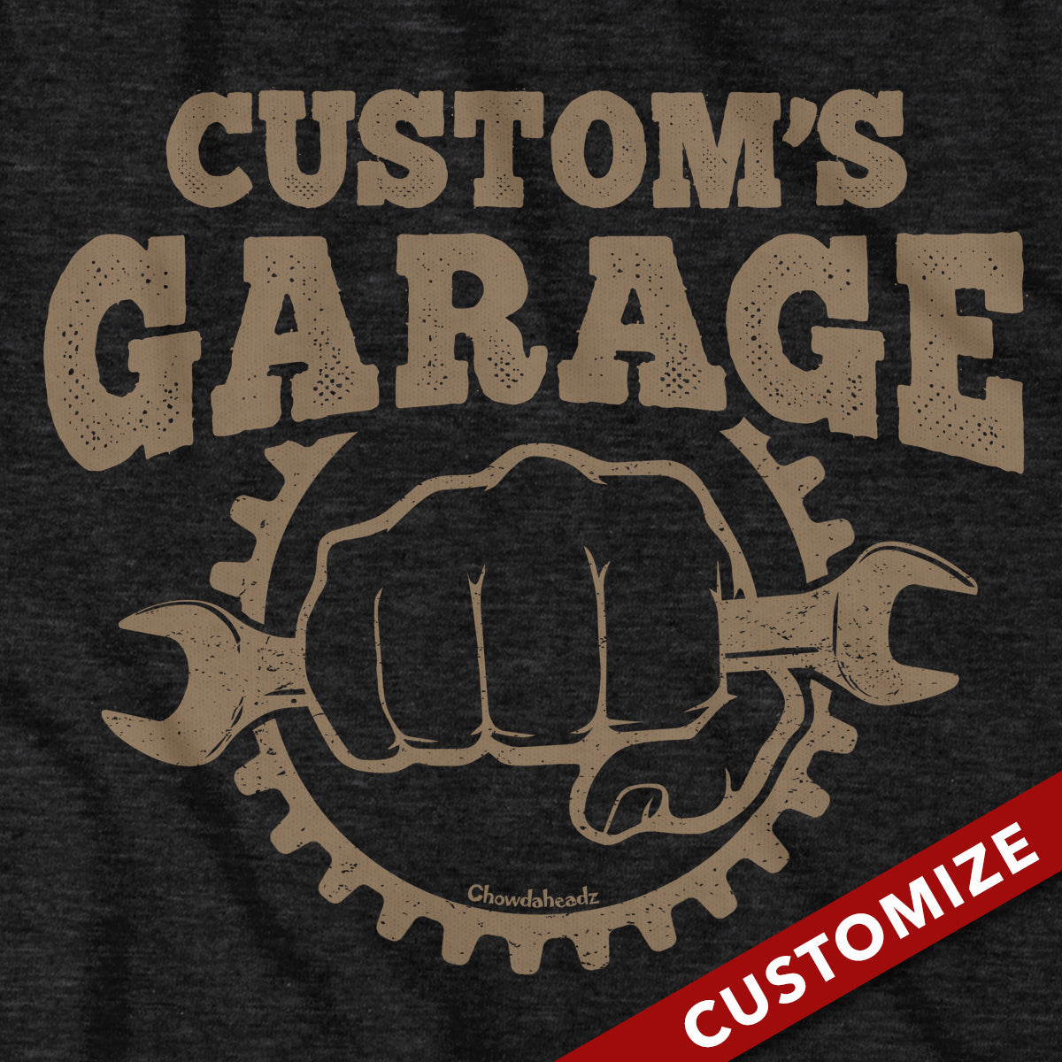 Custom Name's Garage T-Shirt
