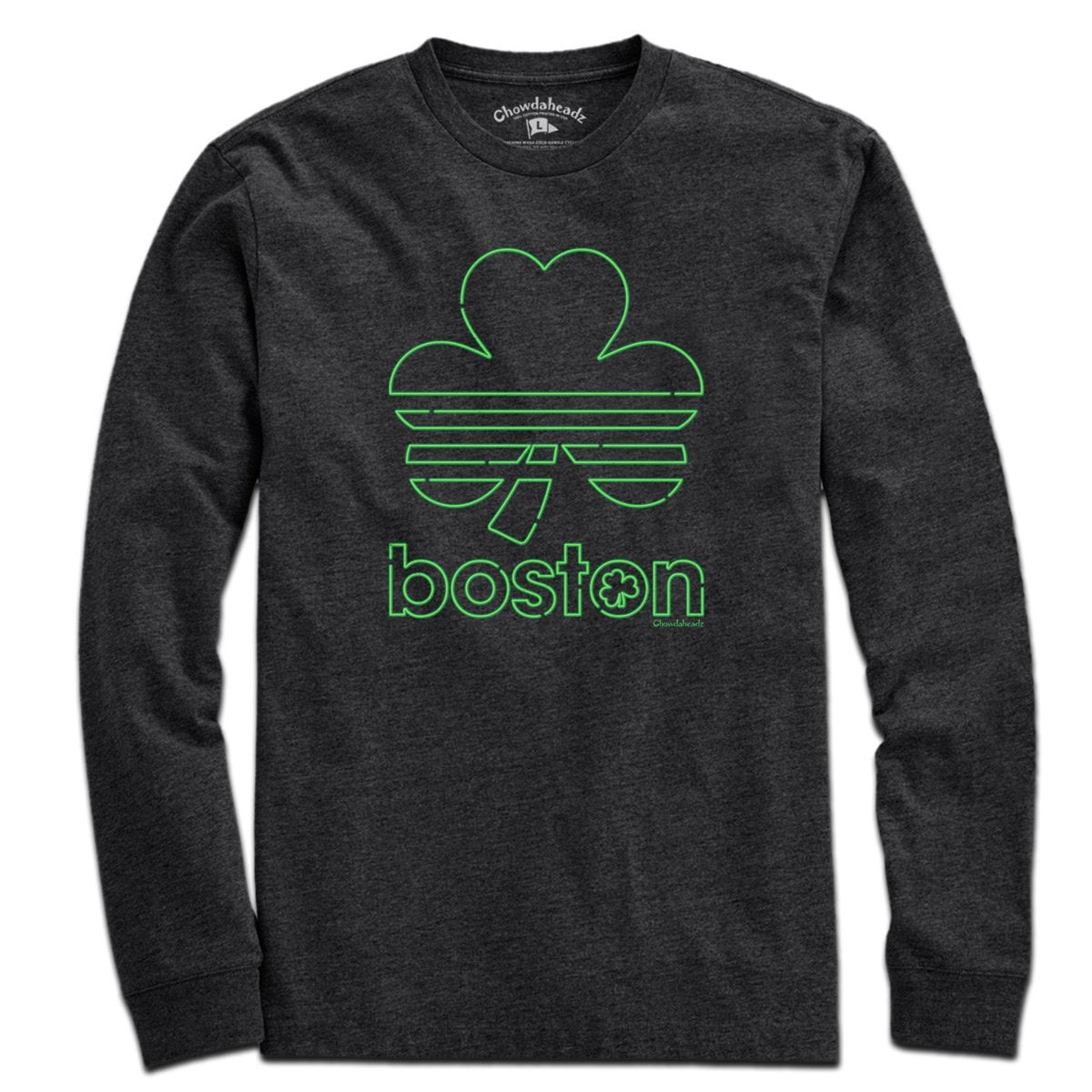 Boston Shamrock Neon Sign T-Shirt