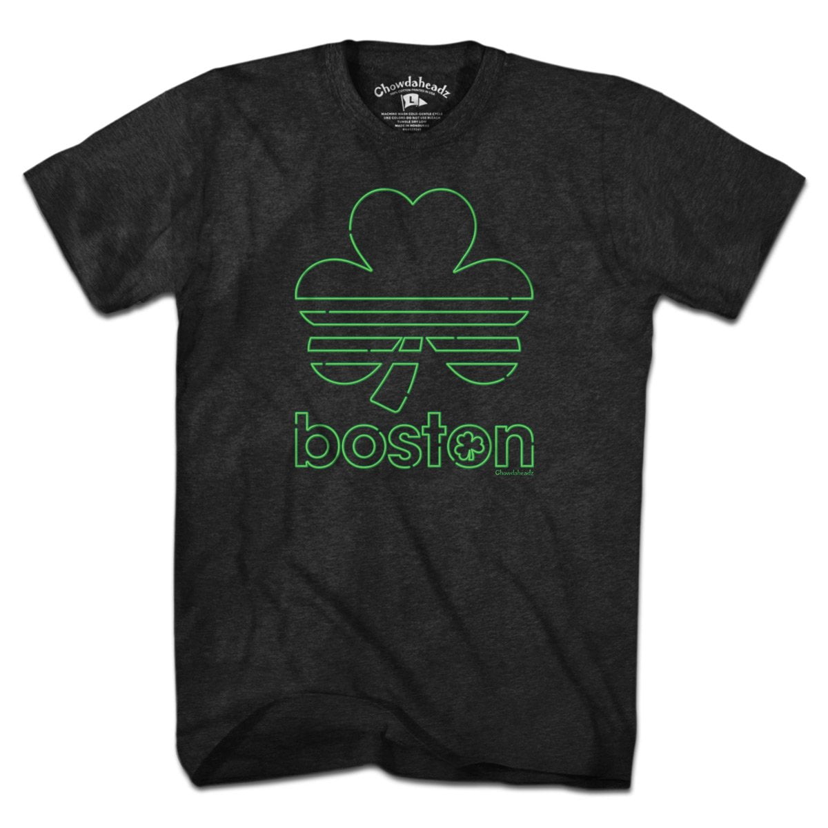 Boston Shamrock Neon Sign T-Shirt