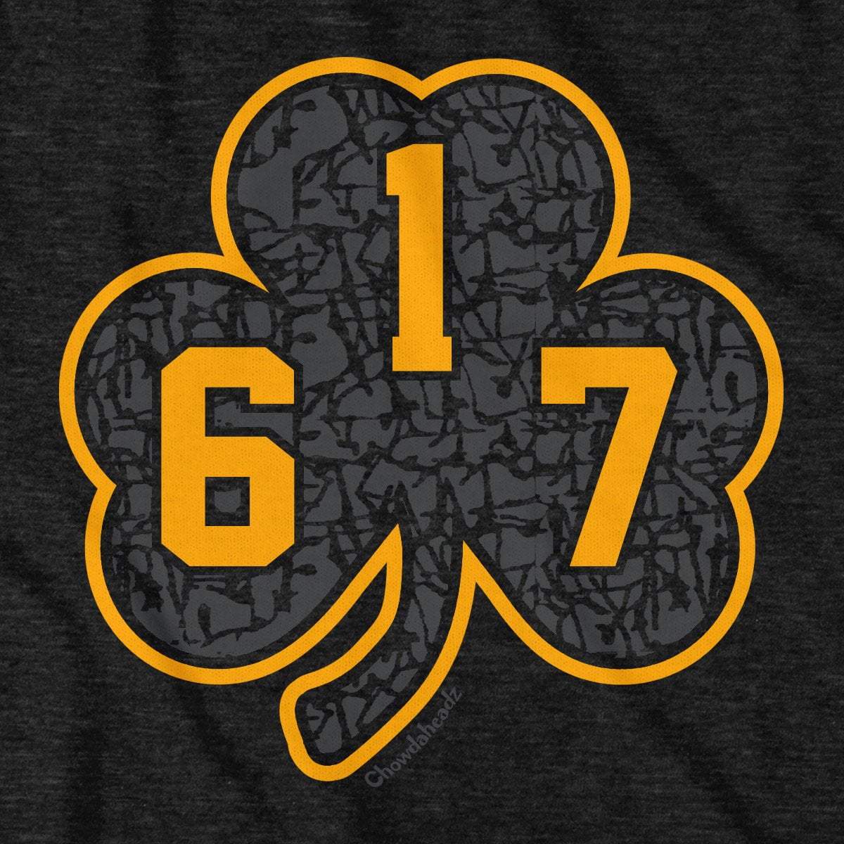 617 Black & Gold Street Shamrock T-Shirt