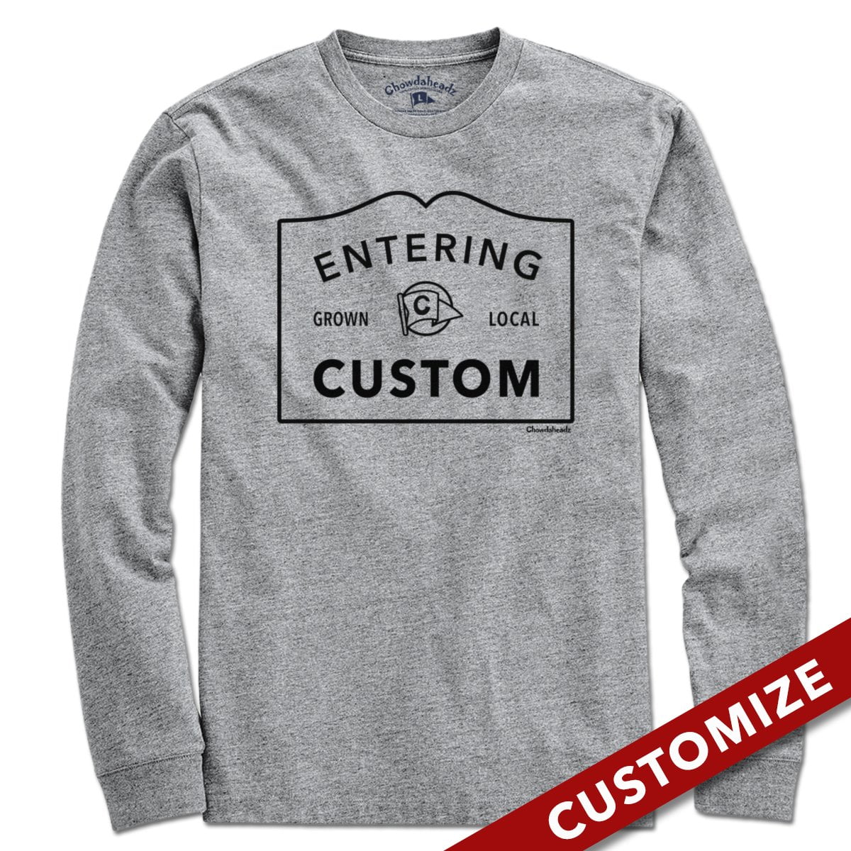 Entering "Custom" City or Town Sign T-Shirt