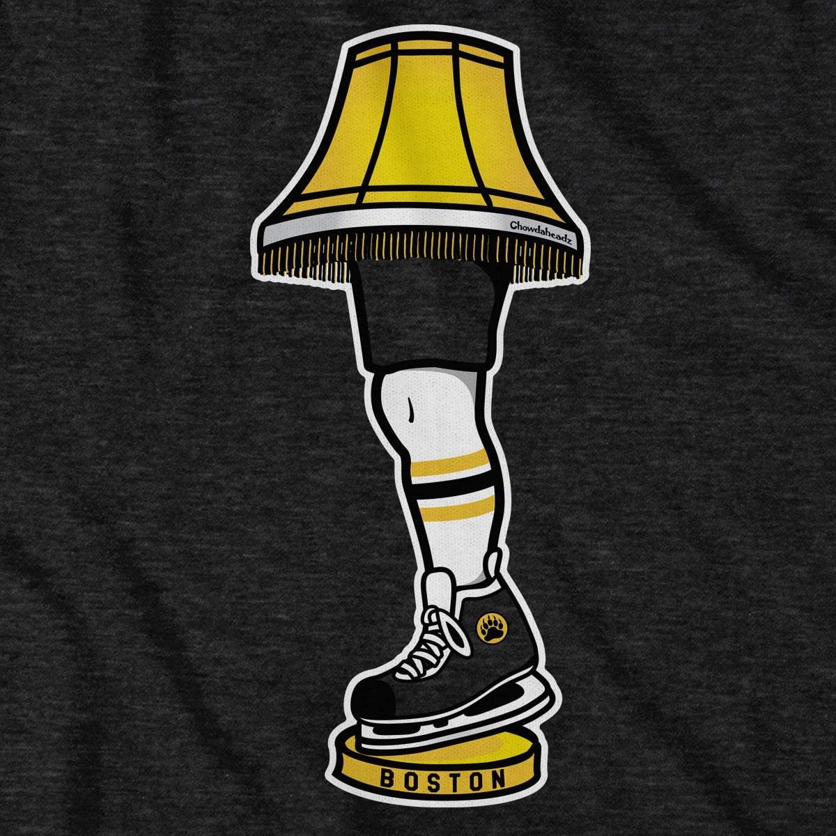 Boston Hockey Holiday Leg Lamp T-Shirt