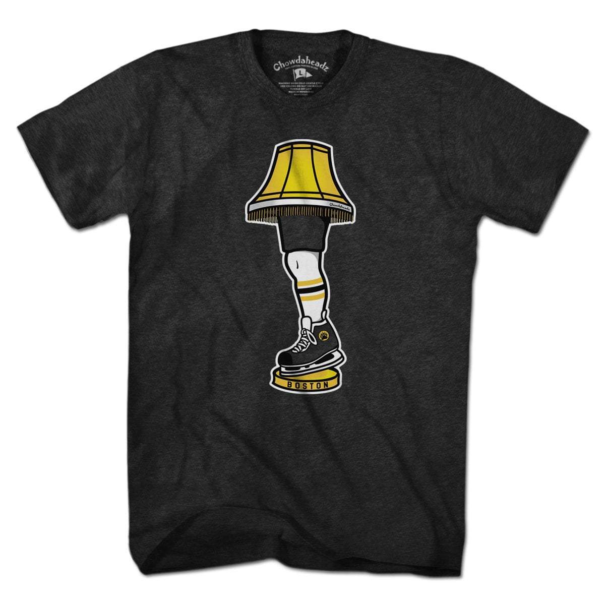Boston Hockey Holiday Leg Lamp T-Shirt