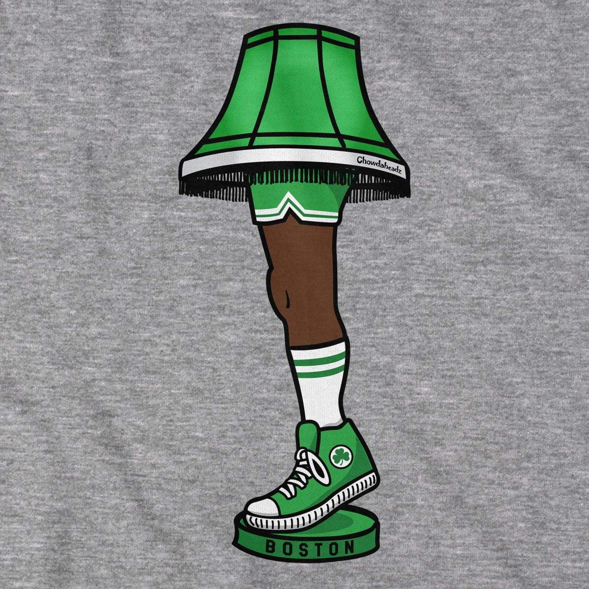 Boston Basketball Holiday Leg Lamp T-Shirt