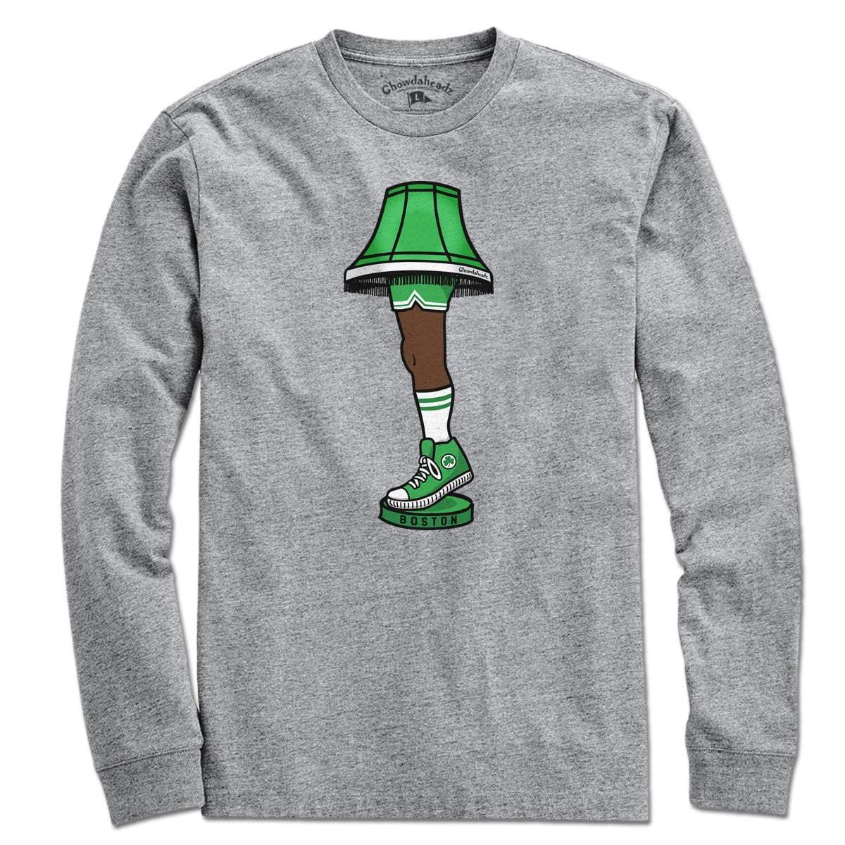 Boston Basketball Holiday Leg Lamp T-Shirt