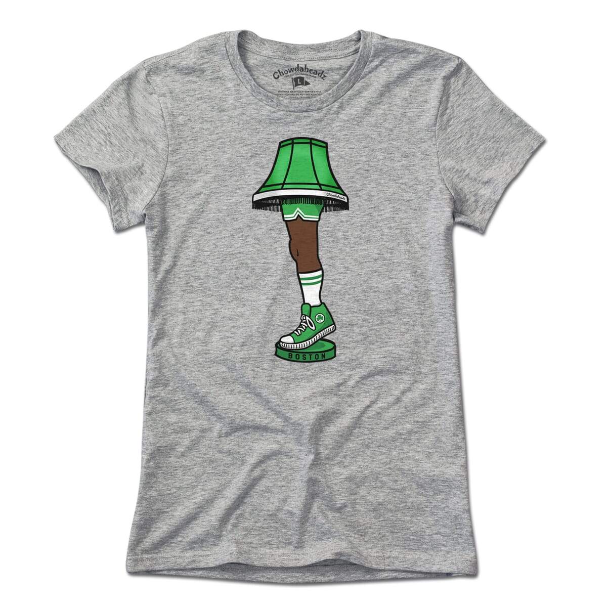 Boston Basketball Holiday Leg Lamp T-Shirt
