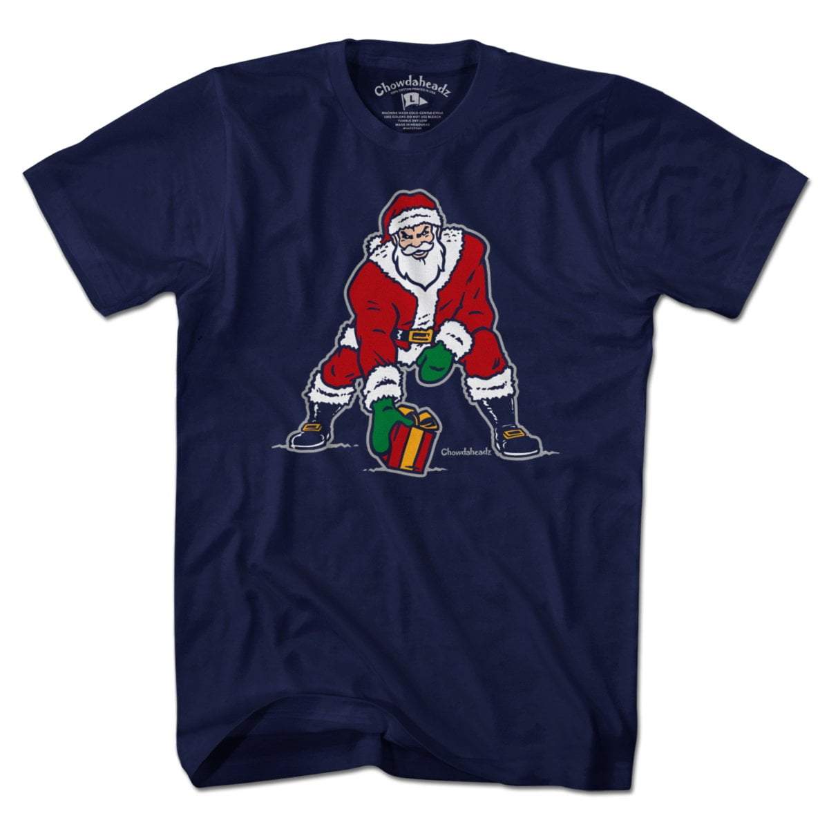 Three Point Stance Santa T-Shirt