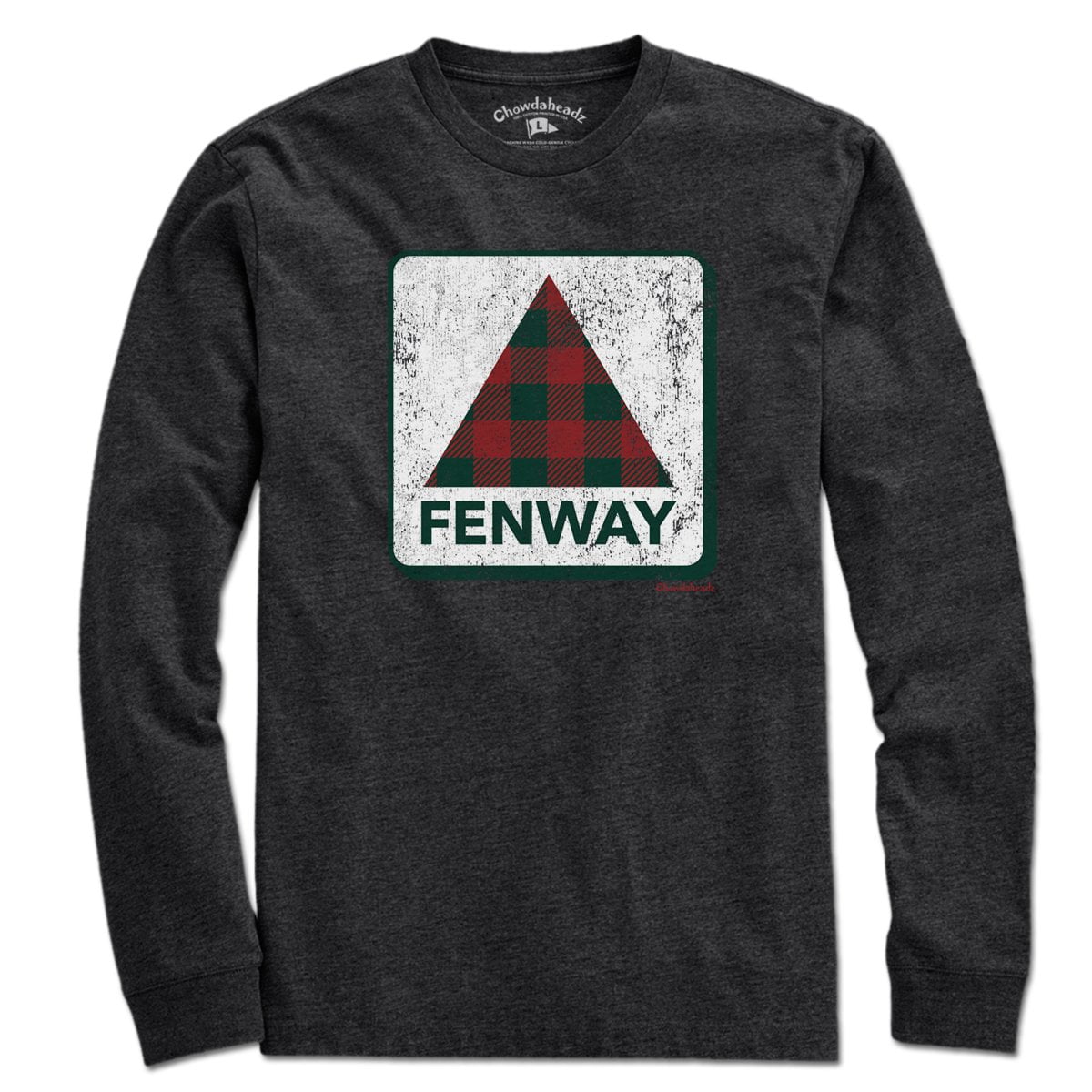 Holiday Plaid Fenway Sign T-Shirt