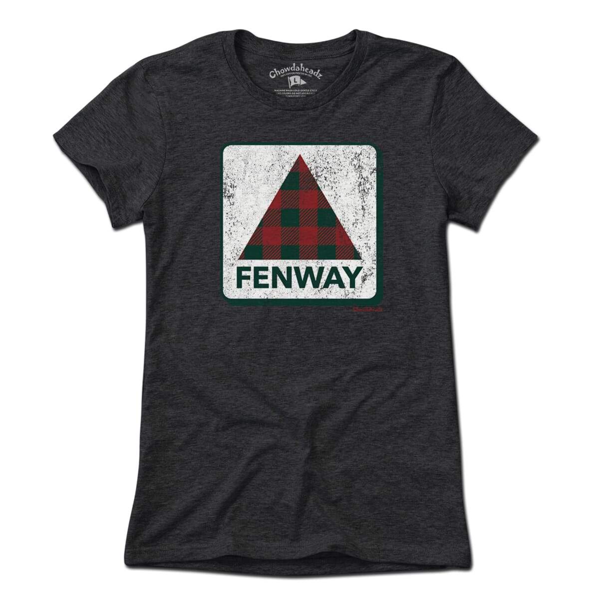 Holiday Plaid Fenway Sign T-Shirt