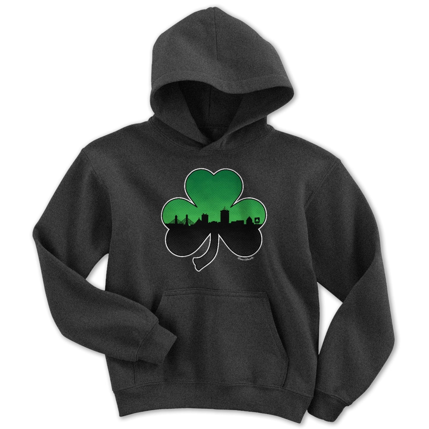 Boston Shamrock Skyline Youth Hoodie