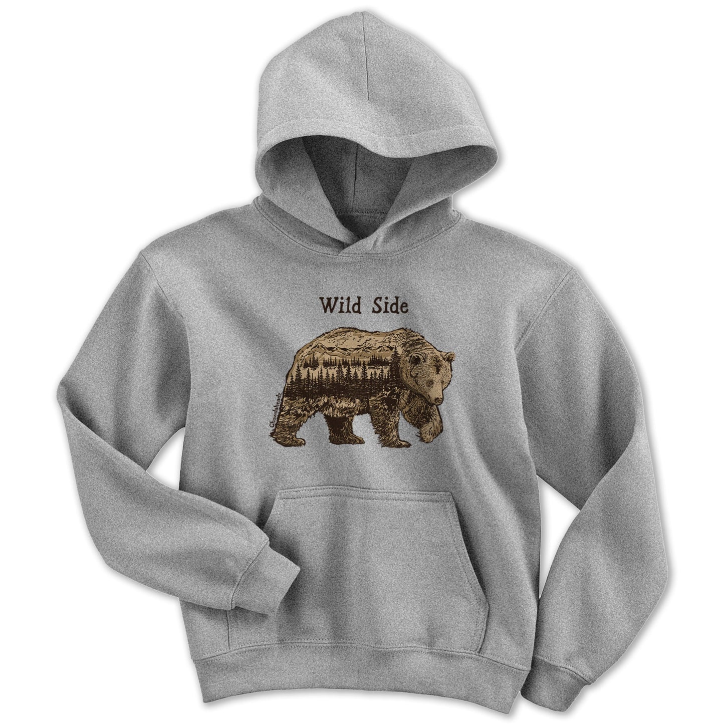 Wild Side Bear Youth Hoodie