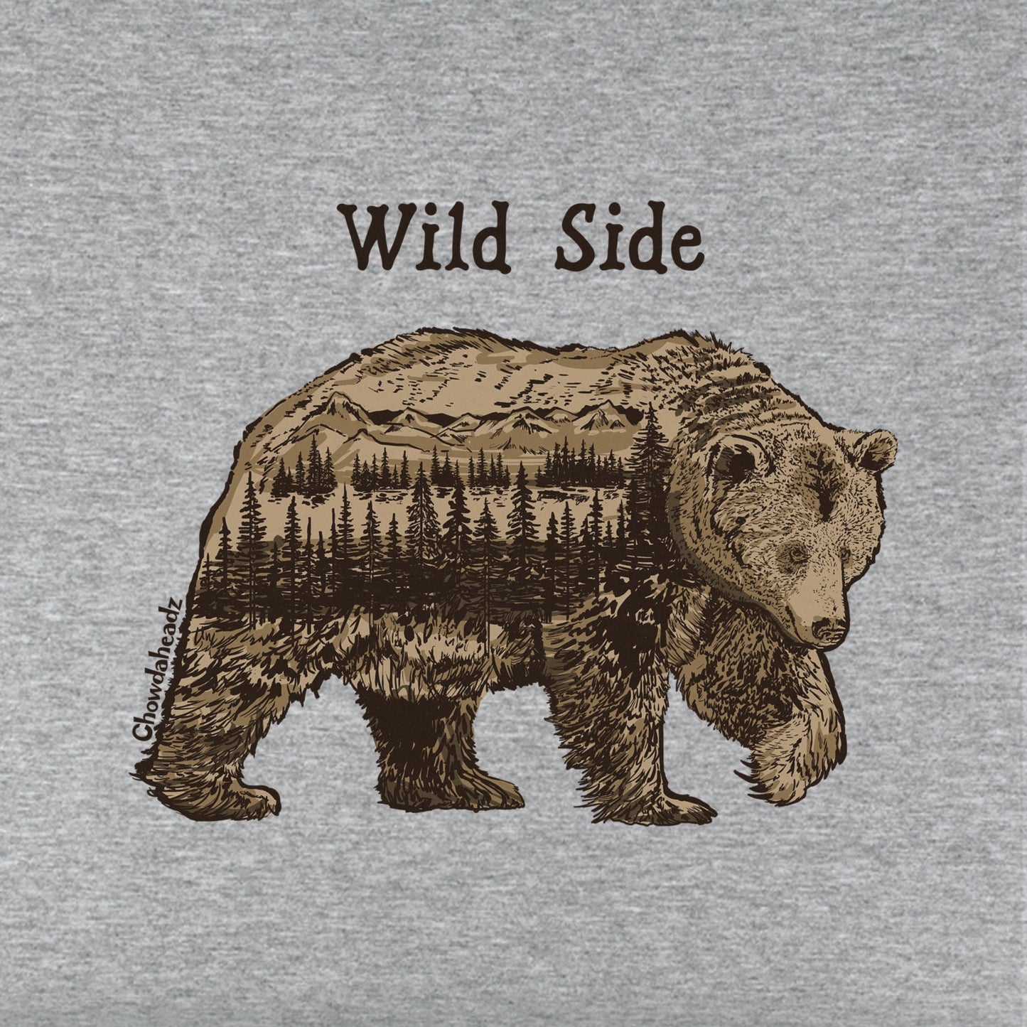 Wild Side Bear Youth Hoodie