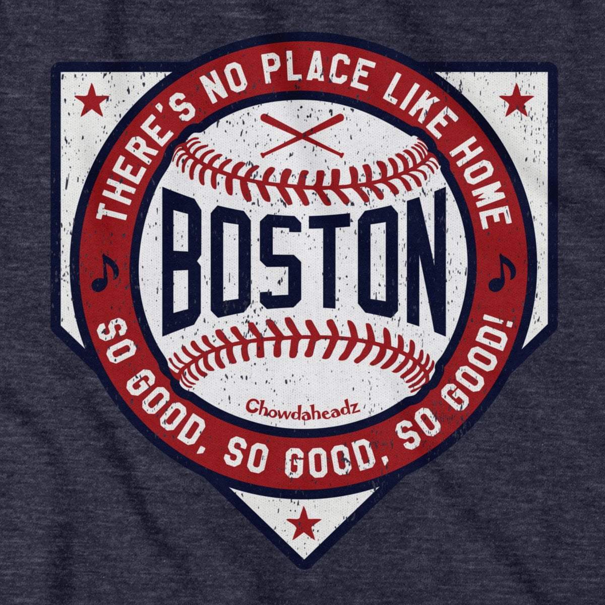 Boston There's No Place Like Home Baseball T-Shirt
