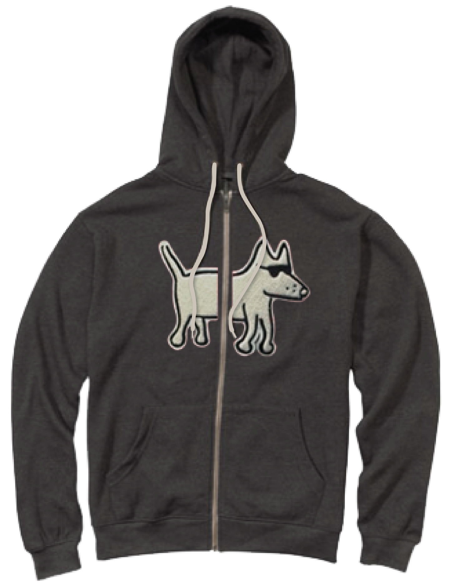 Teddy Full Zip Hoodie - Split Applique
