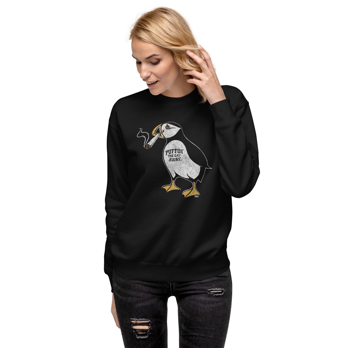 Unisex Puffin Away Classic Fleece Sweatshirt