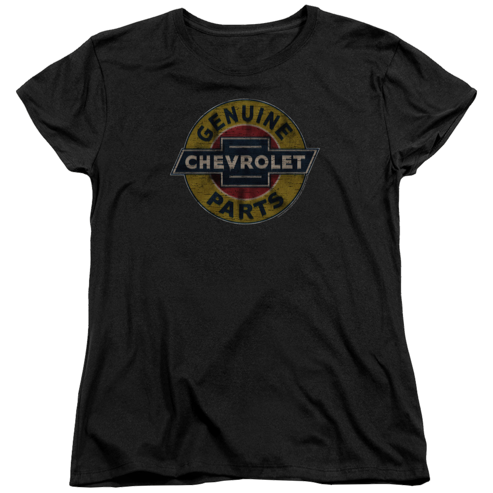 Chevrolet Genuine Chevy Parts Distressed Sign - Women's T-Shirt