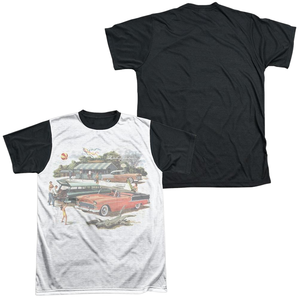 Chevrolet Washed Out - Men's Black Back T-Shirt