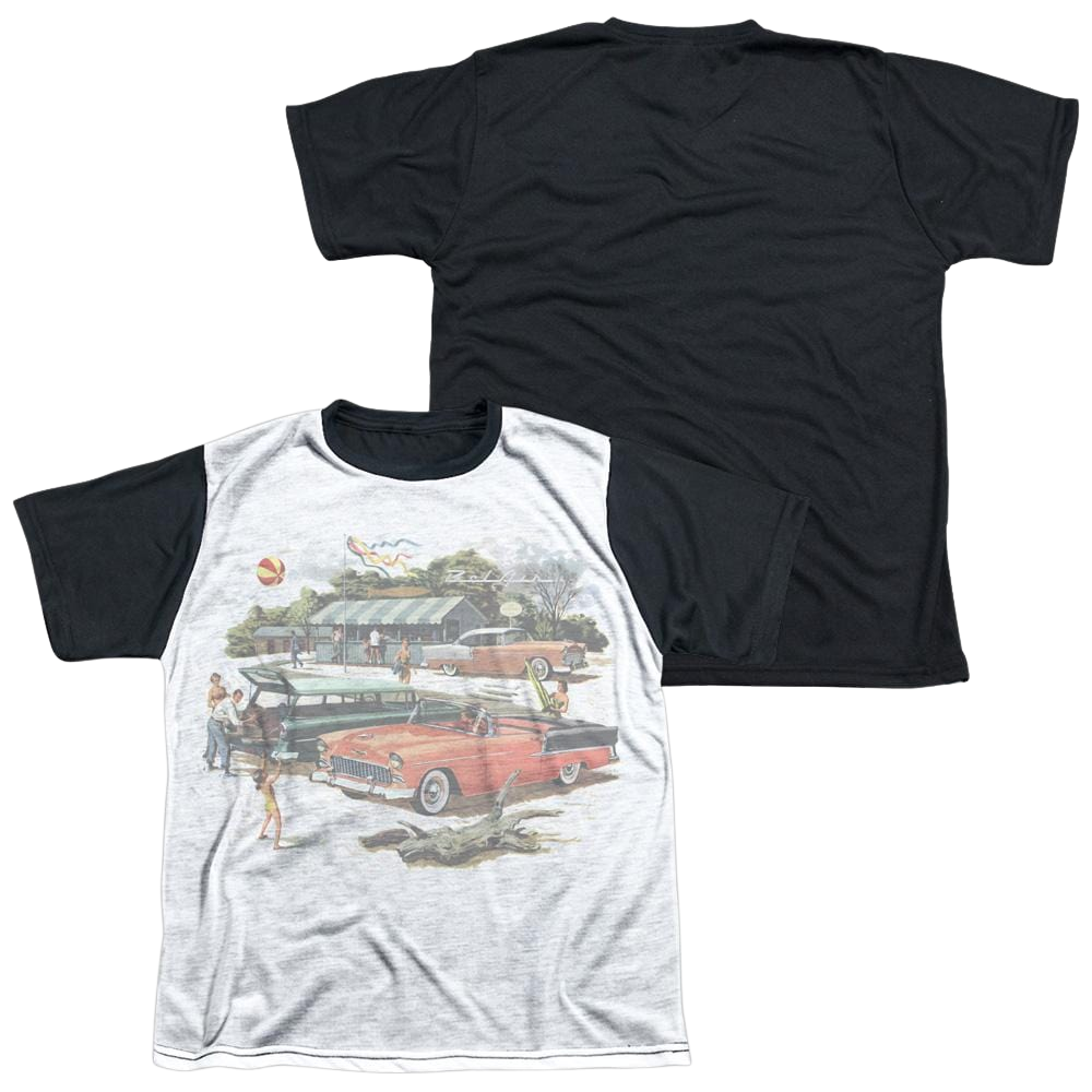 Chevrolet Washed Out - Youth Black Back T-Shirt (Ages 8-12)