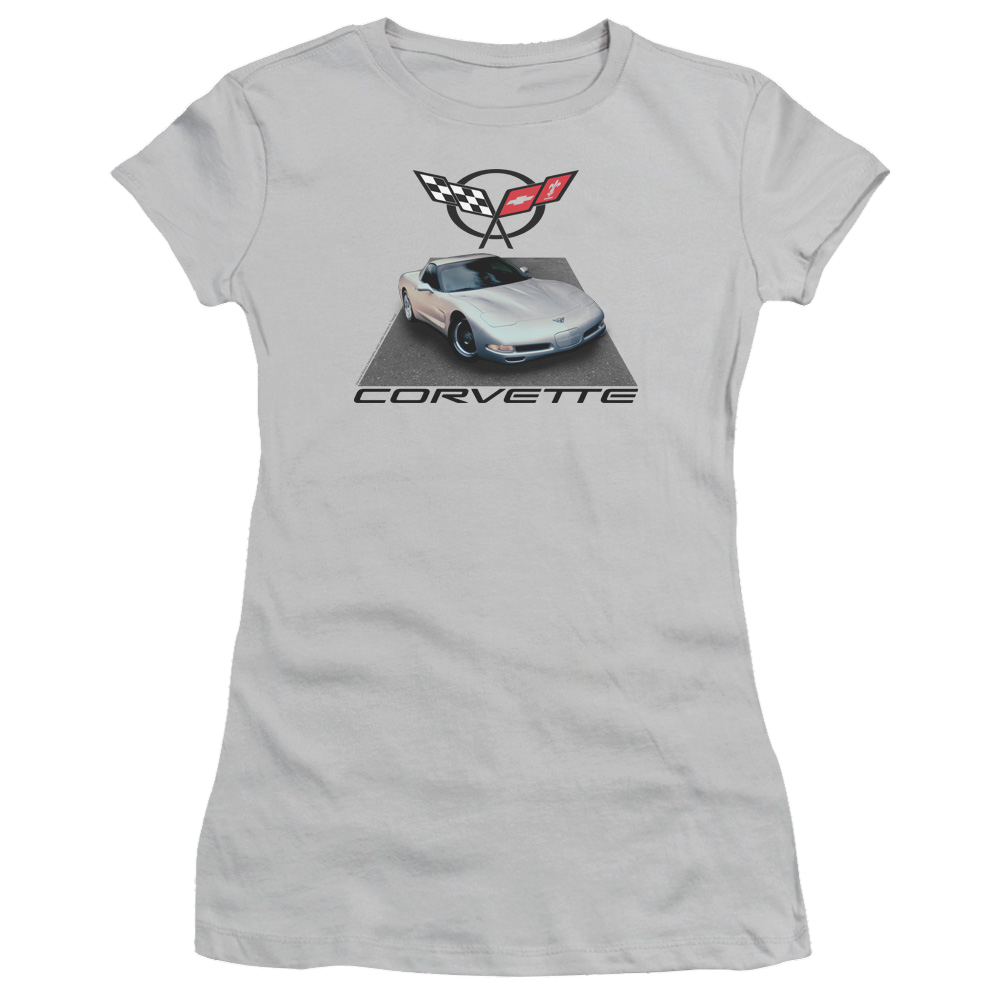 Chevrolet Silver 01 Vette - Juniors T-Shirt