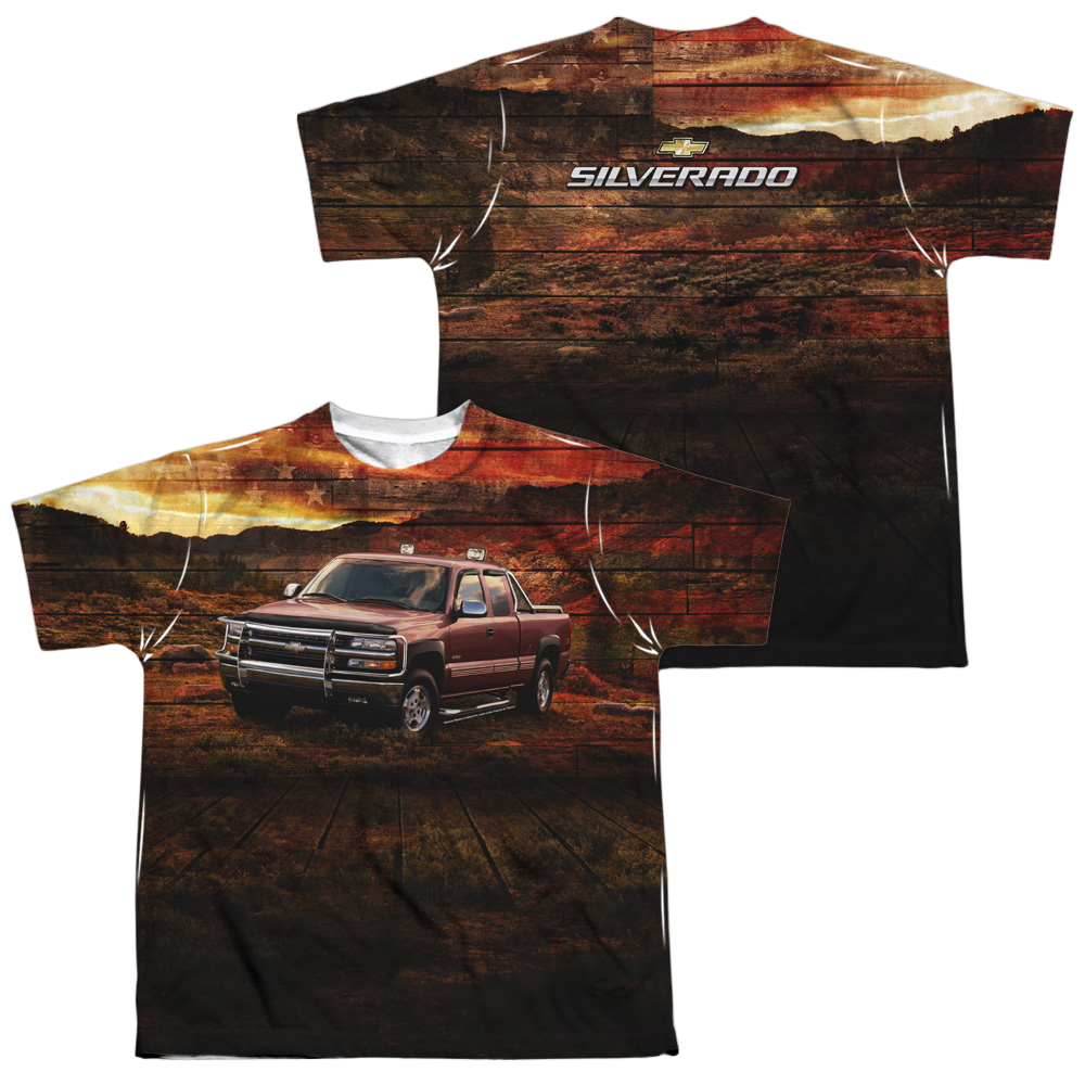 Chevrolet Silverado In The Mud - Youth All-Over Print T-Shirt (Ages 8-12)