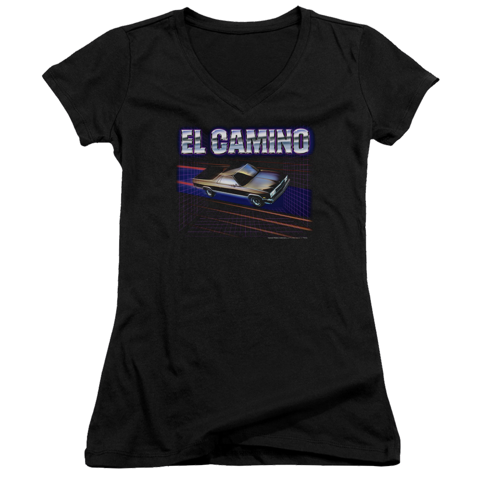 Chevrolet El Camino 85 - Juniors V-Neck T-Shirt