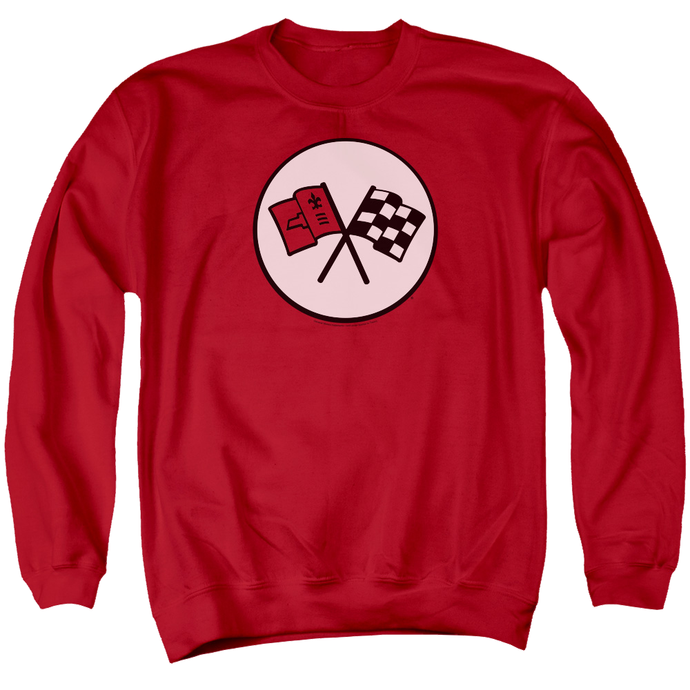 Chevrolet 2nd Gen Vette Logo - Men's Crewneck Sweatshirt