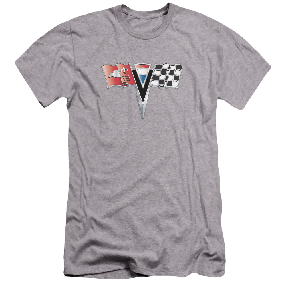 Chevrolet 2nd Gen Vette Nose Emblem - Men's Premium Slim Fit T-Shirt