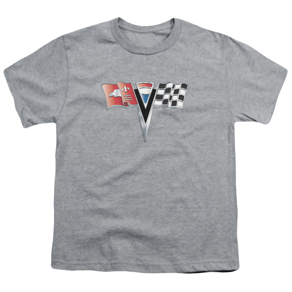 Chevrolet 2nd Gen Vette Nose Emblem - Youth T-Shirt (Ages 8-12)