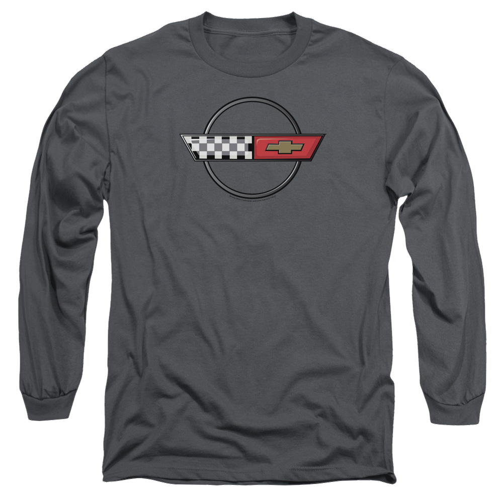 Chevrolet 4th Gen Vette Logo - Men's Long Sleeve T-Shirt