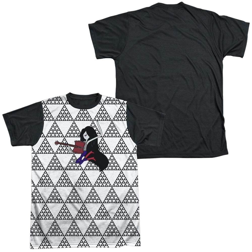Adventure Time Marcy Triangles - Men's Black Back T-Shirt