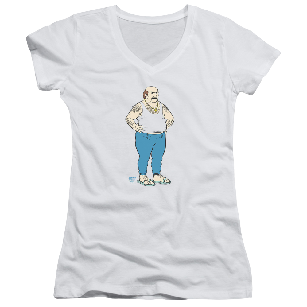 Aqua Teen Hunger Force Carl - Juniors V-Neck T-Shirt