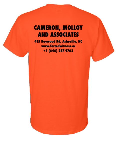Alex Cameron  / Construction tee - Orange
