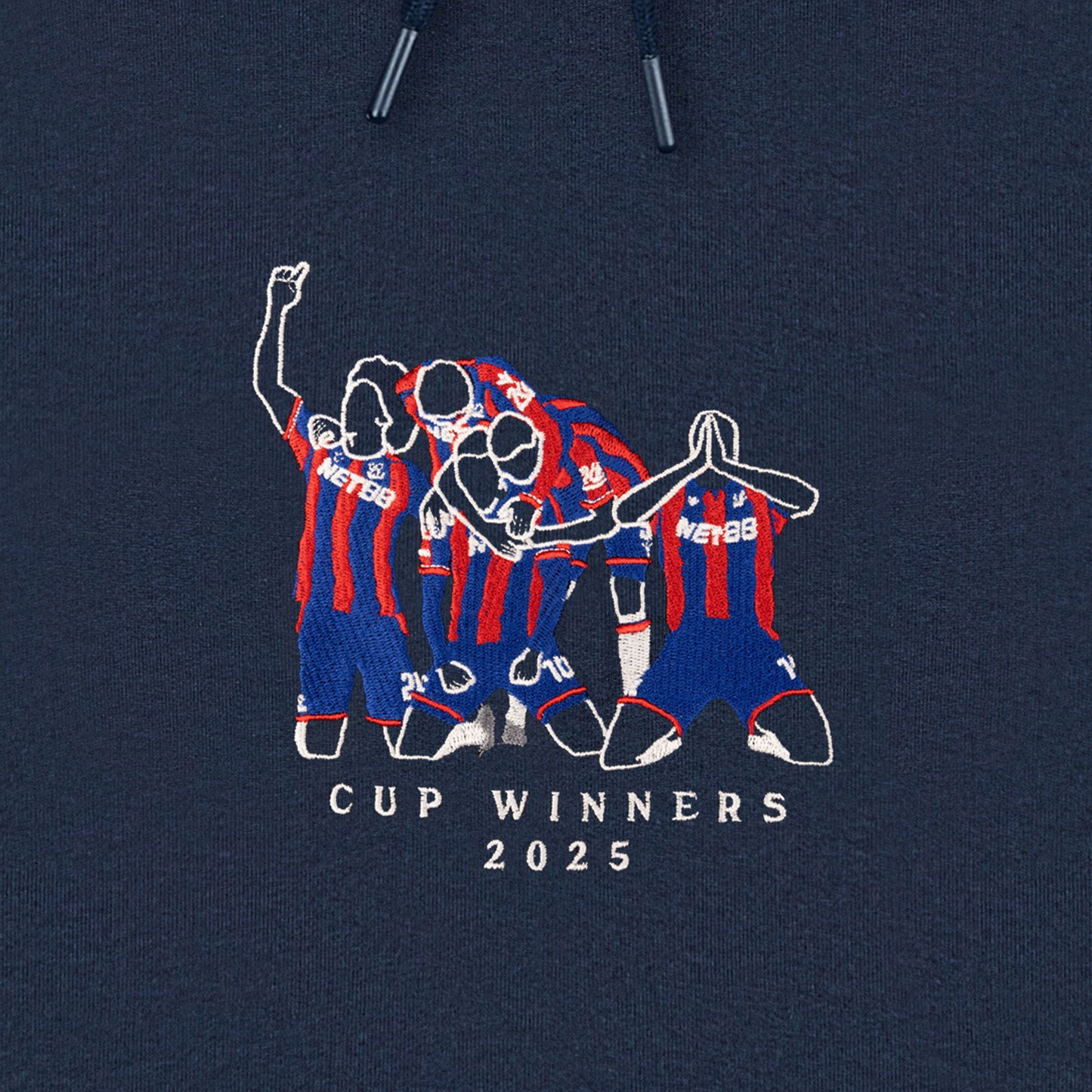 CPFC Cup Winners Embroidered Dark Navy Hoodie