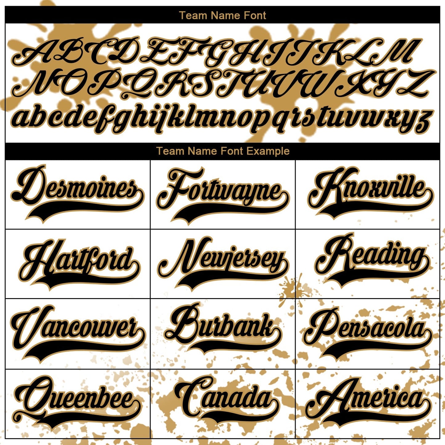 Custom Camo Black Old Gold-White Splash Hockey Lace Neck Jersey