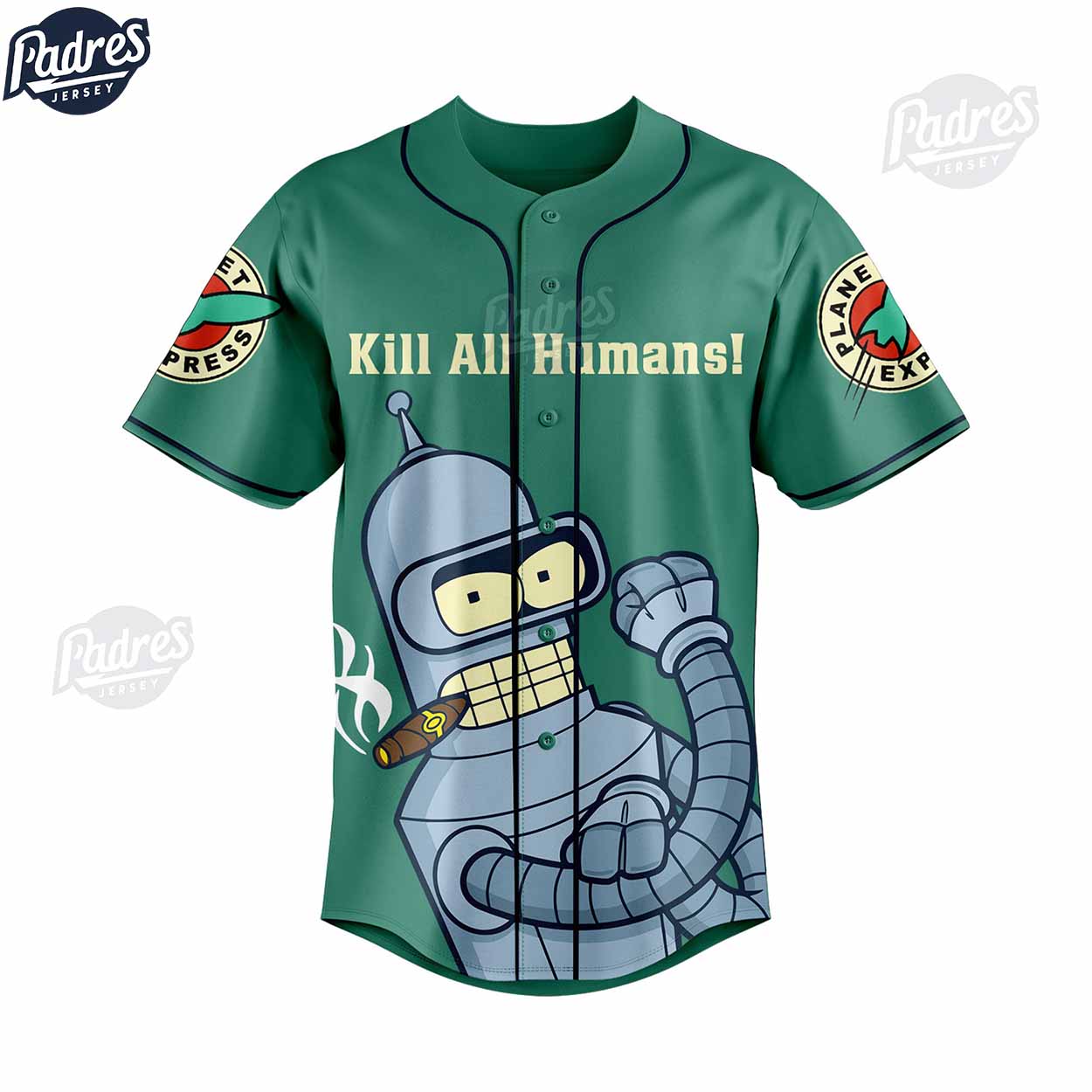 Cartoon Personalized Futurama Tv Series Baseball Jersey - Padres Jersey Oasis: Elevate Your Baseball Style Game