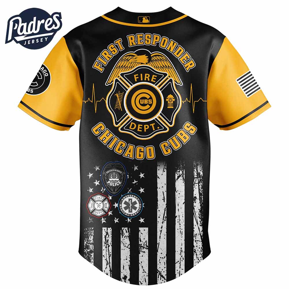 Chicago Cubs MLB x First Responders Baseball Jersey - Padres Jersey Oasis: Elevate Your Baseball Style Game