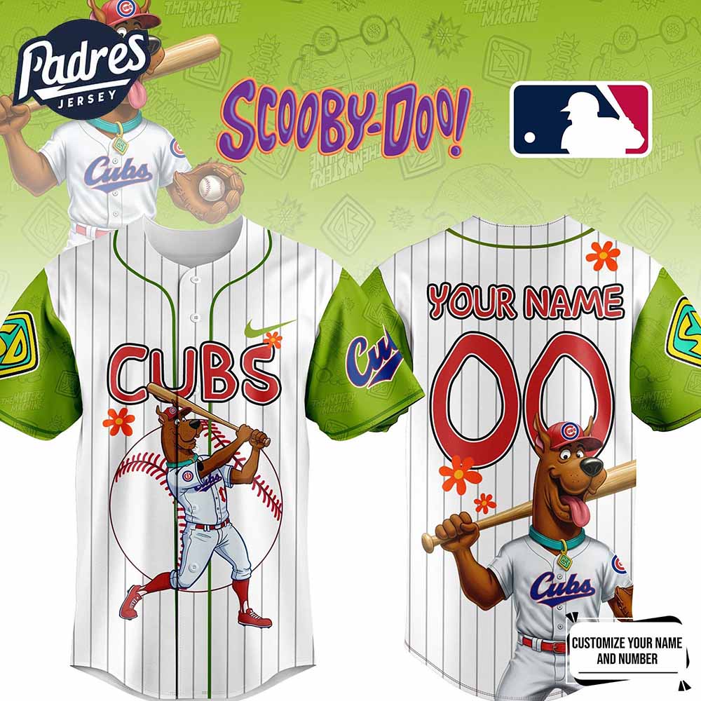 Chicago Cubs x MLB Scooby Doo Baseball Jersey Outfit - Padres Jersey Oasis: Elevate Your Baseball Style Game
