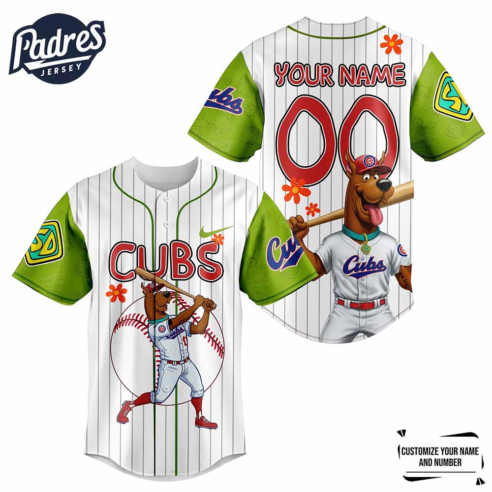 Chicago Cubs x MLB Scooby Doo Baseball Jersey Outfit - Padres Jersey Oasis: Elevate Your Baseball Style Game