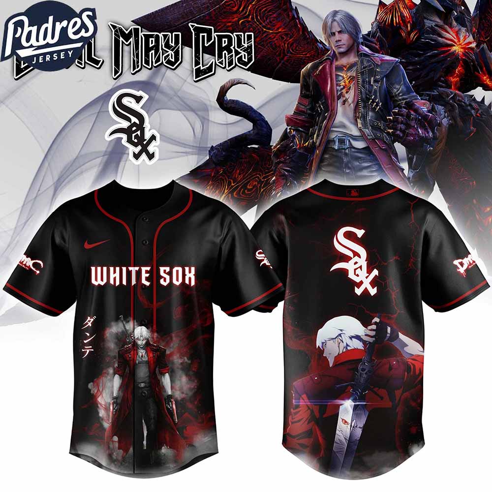 Chicago White Sox MLB X Dante Devil May Cry Personalized Baseball Jersey - Padres Jersey Oasis: Elevate Your Baseball Style Game