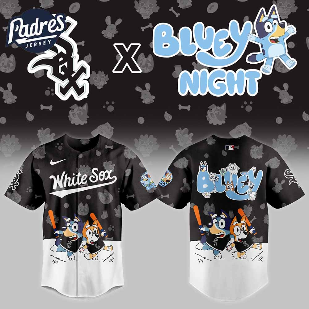 Chicago White Sox x Bluey Night Baseball Jersey - Padres Jersey Oasis: Elevate Your Baseball Style Game
