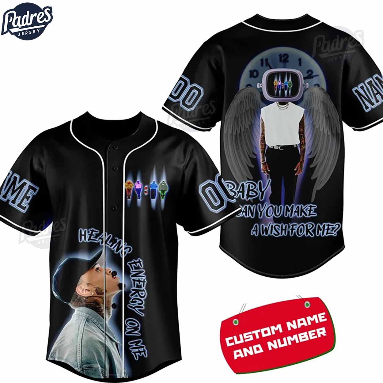 Chris Brown Healing Energy Custom Baseball Jersey Style - Padres Jersey Oasis: Elevate Your Baseball Style Game