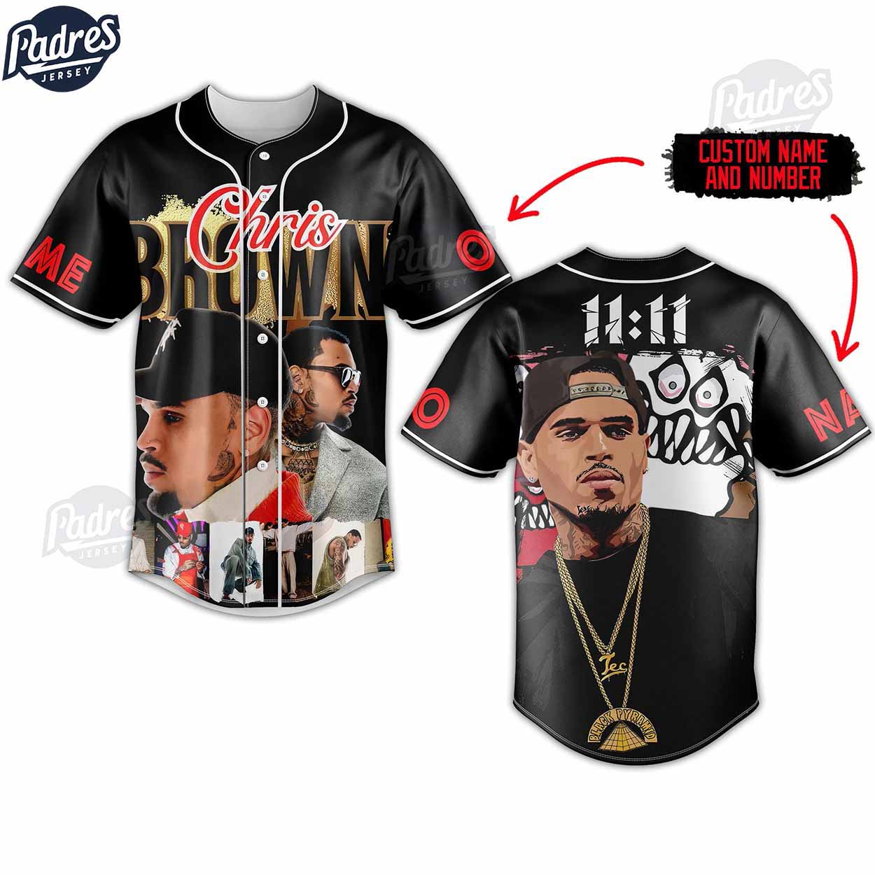 Chris Brown Style Custom Baseball Jersey - Padres Jersey Oasis: Elevate Your Baseball Style Game