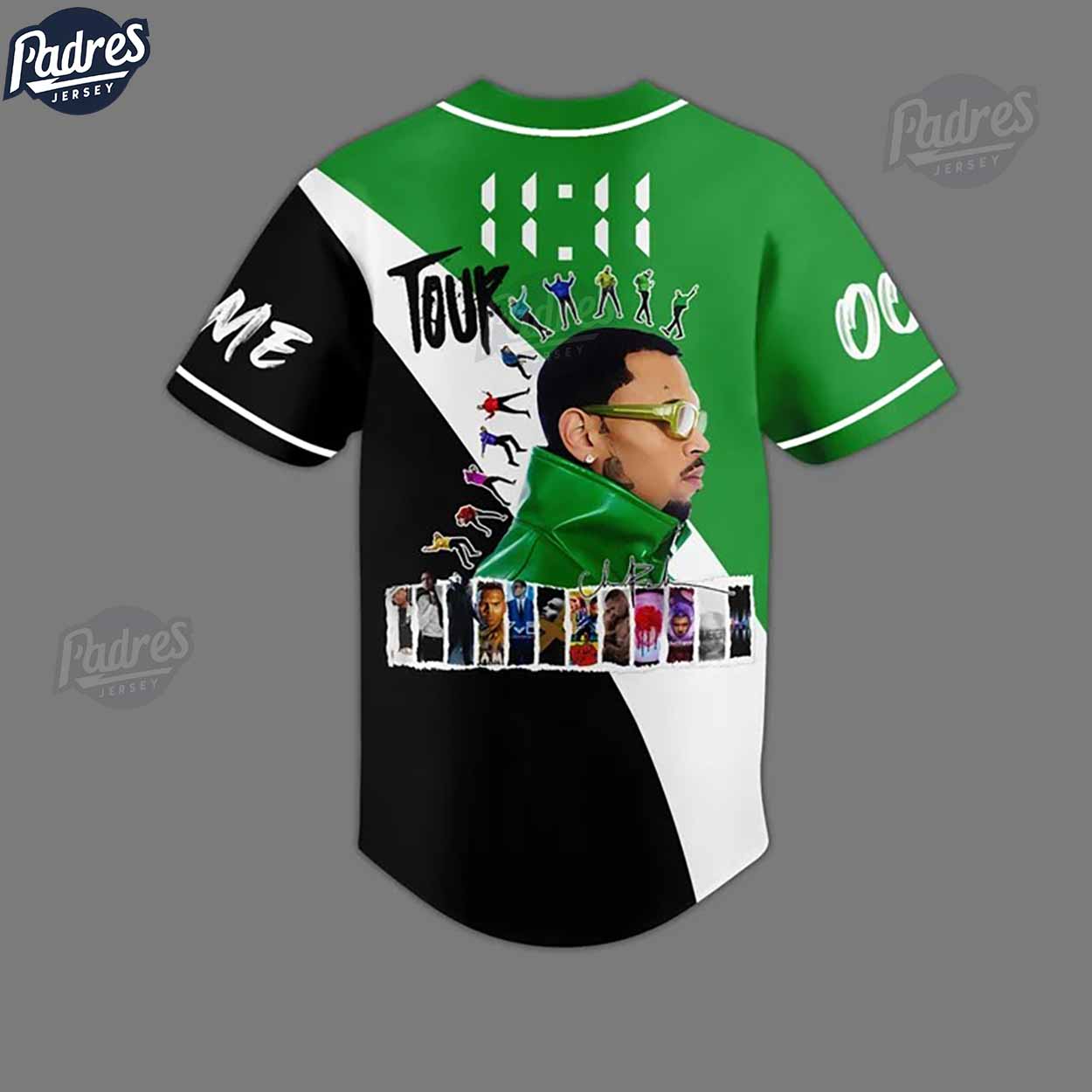 Chris Brown Tour Custom Baseball Jersey Style - Padres Jersey Oasis: Elevate Your Baseball Style Game