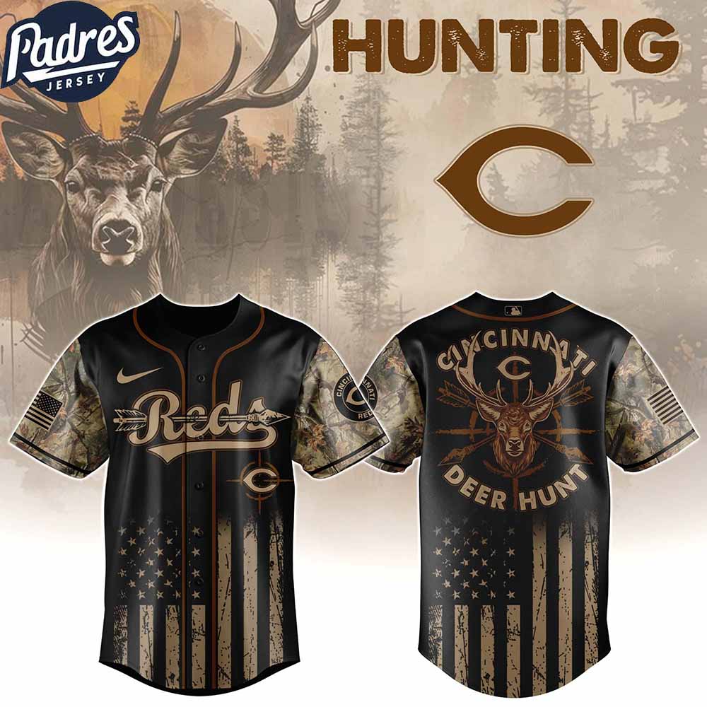 Cincinnati Reds MLB X Deer Hunting Personalized Baseball Jersey - Padres Jersey Oasis: Elevate Your Baseball Style Game