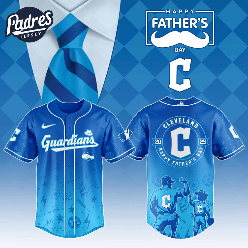 Cleveland Guardians MLB x Fathers Day Baseball Jersey - Padres Jersey Oasis: Elevate Your Baseball Style Game