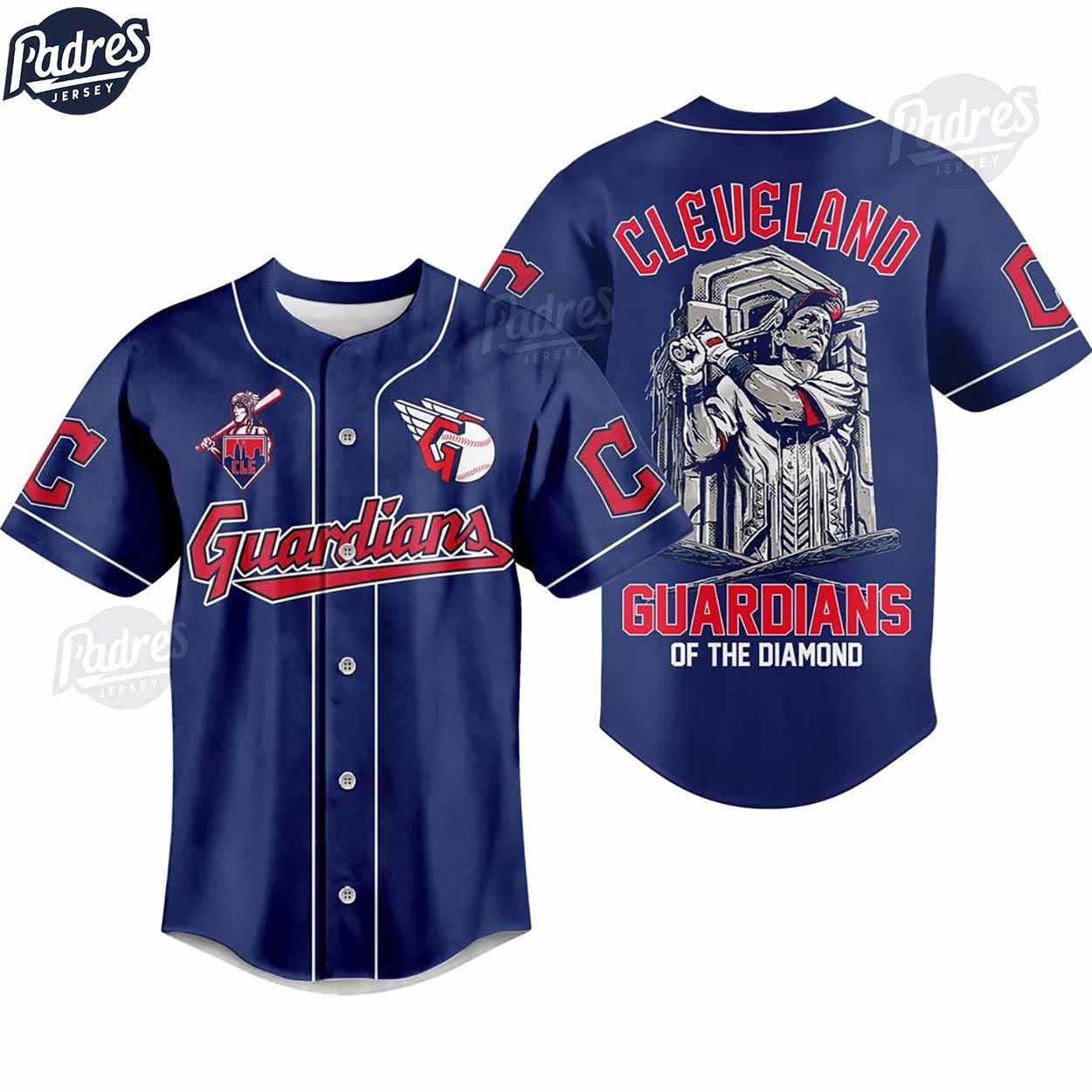 Cleveland Guardians Of The Diamond Baseball Jersey - Padres Jersey Oasis: Elevate Your Baseball Style Game