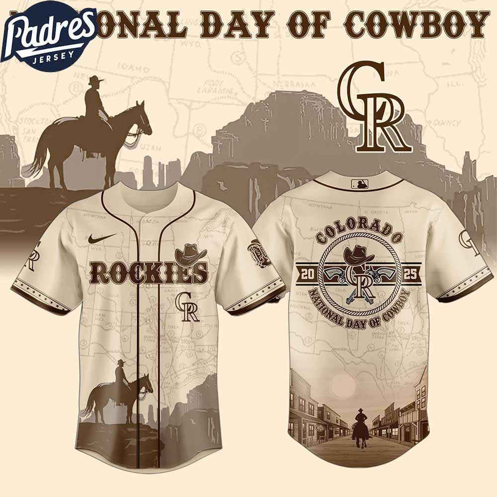 Colorado Rockies MLB X National Day Of Cowboy Personalized Baseball Jersey - Padres Jersey Oasis: Elevate Your Baseball Style Game