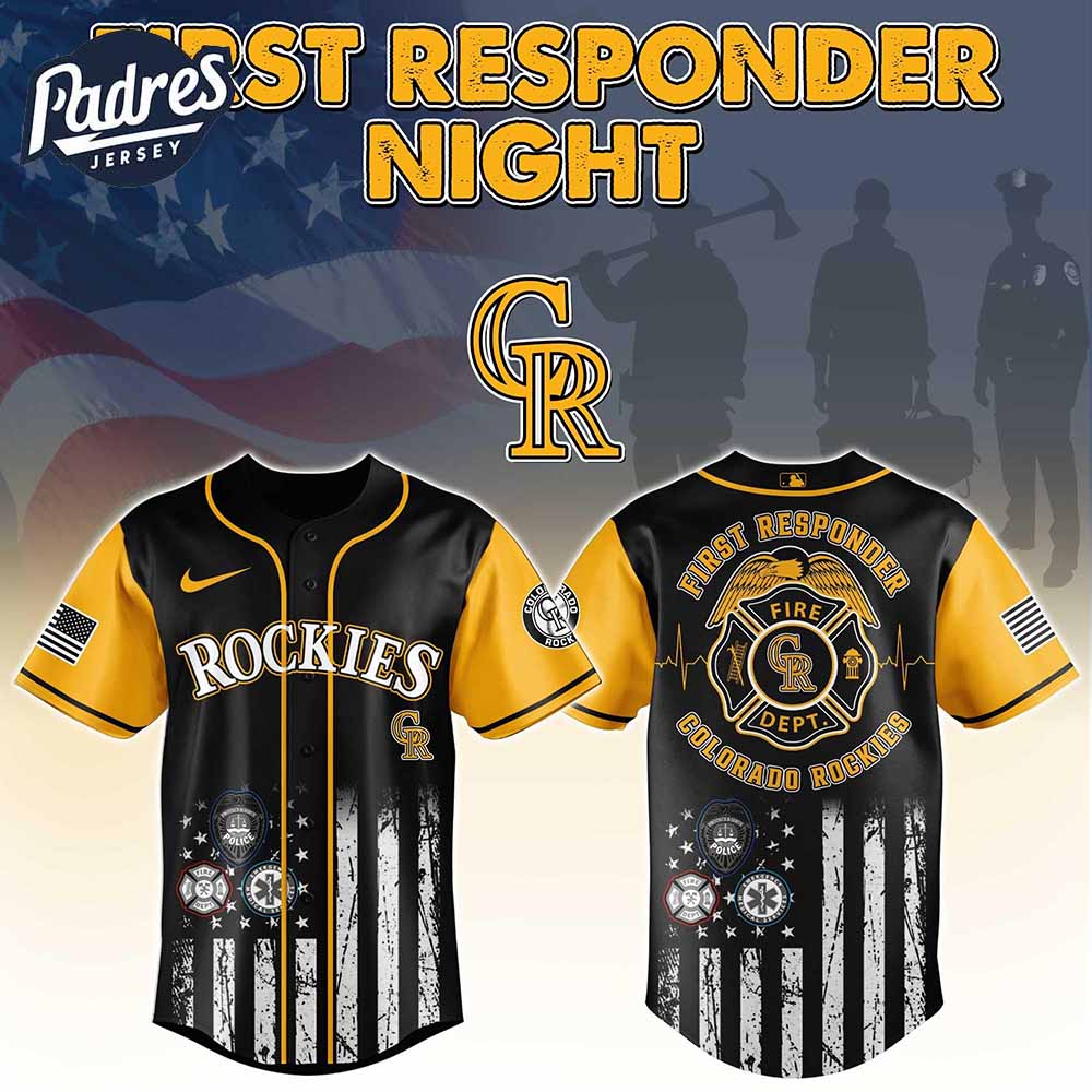 Colorado Rockies MLB x First Responders Baseball Jersey - Padres Jersey Oasis: Elevate Your Baseball Style Game