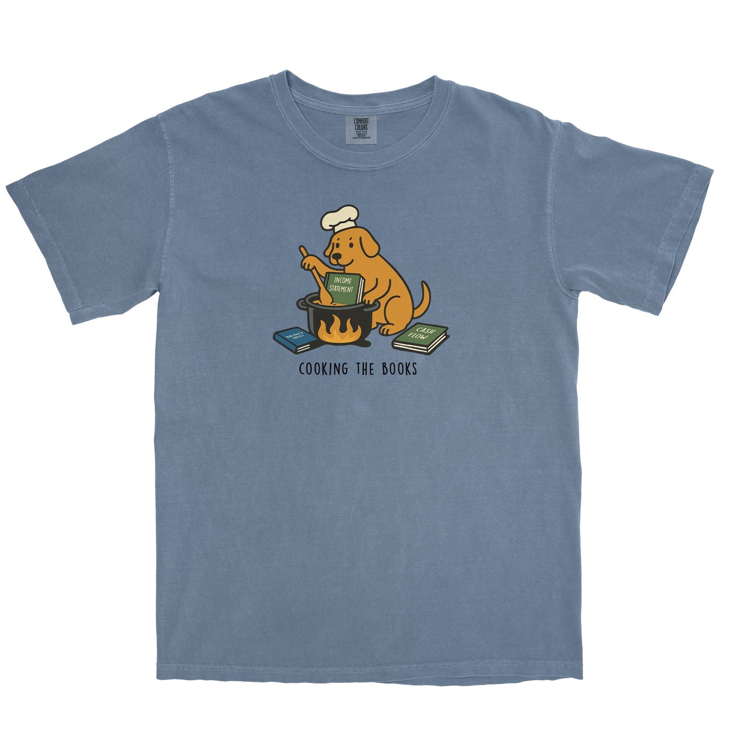 Cooking The Books Garment-Dyed Tee